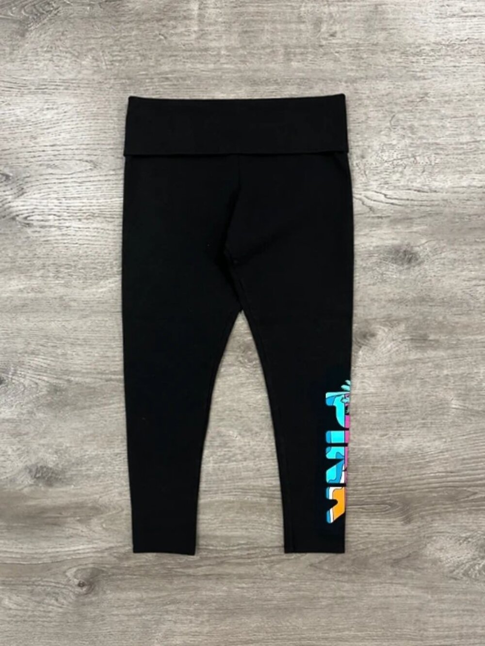 Victoria's Secret PINK Cotton Foldover Leggings (Tropical)
